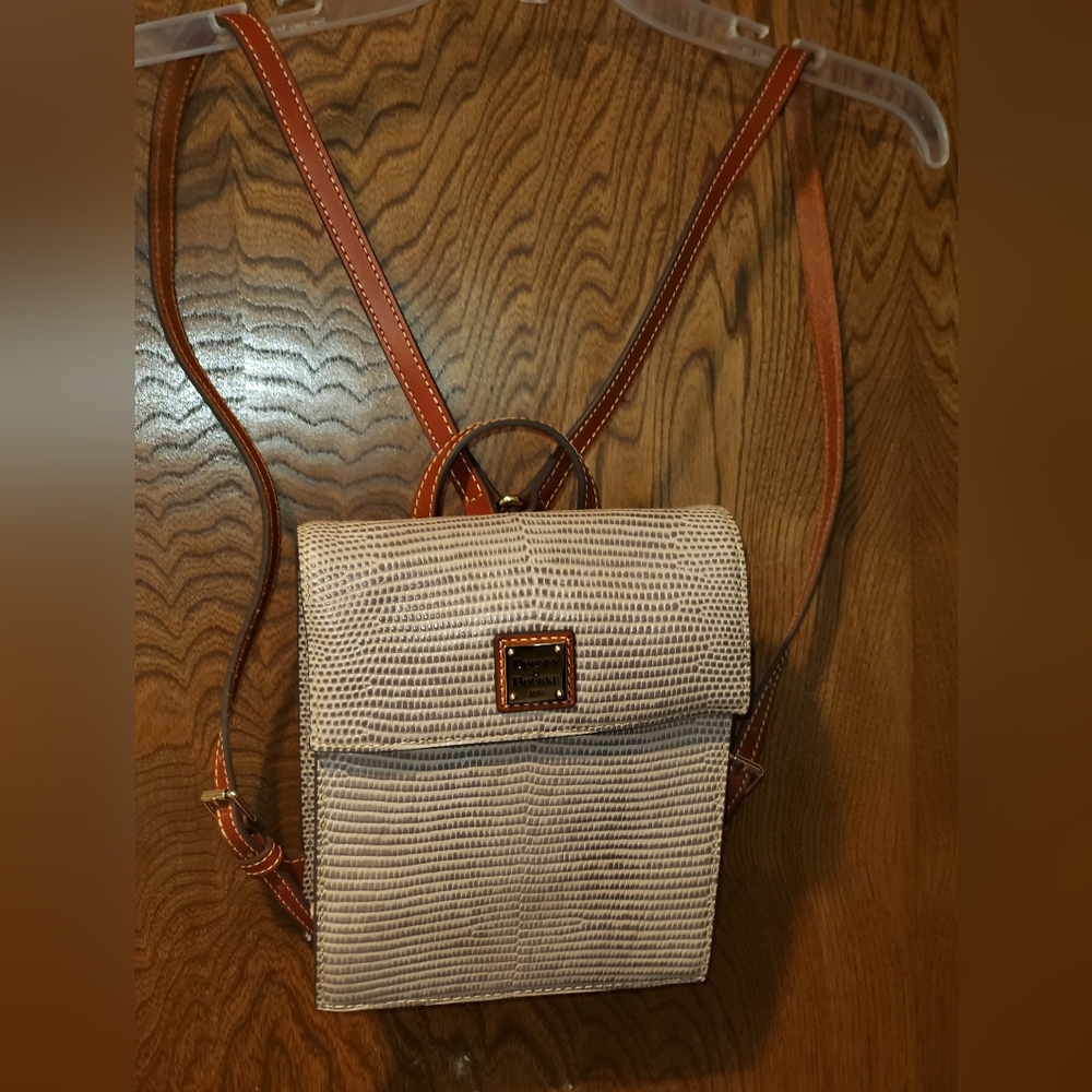 Dooney & Bourke Lizard-embossed Mini Leather Backpack